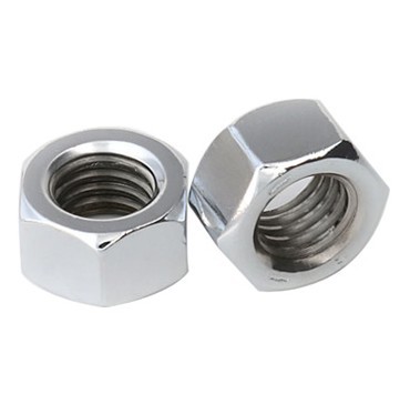 Carbon steel hexagon nut with nickel plated internal thread